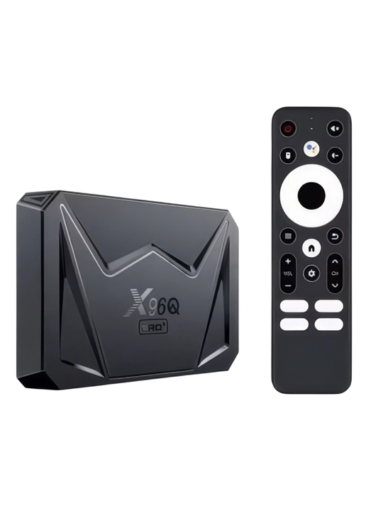 Смарт ТВ приставка TV Box X96Q Pro+, Android TV медиаплеер с пультом - 