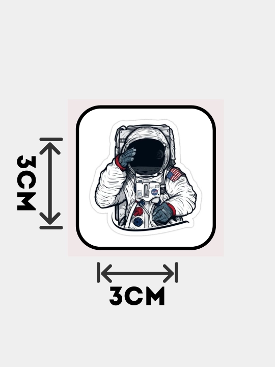 3D stikerlar "NASA", 3D telefon stikerlari, kosmik - 