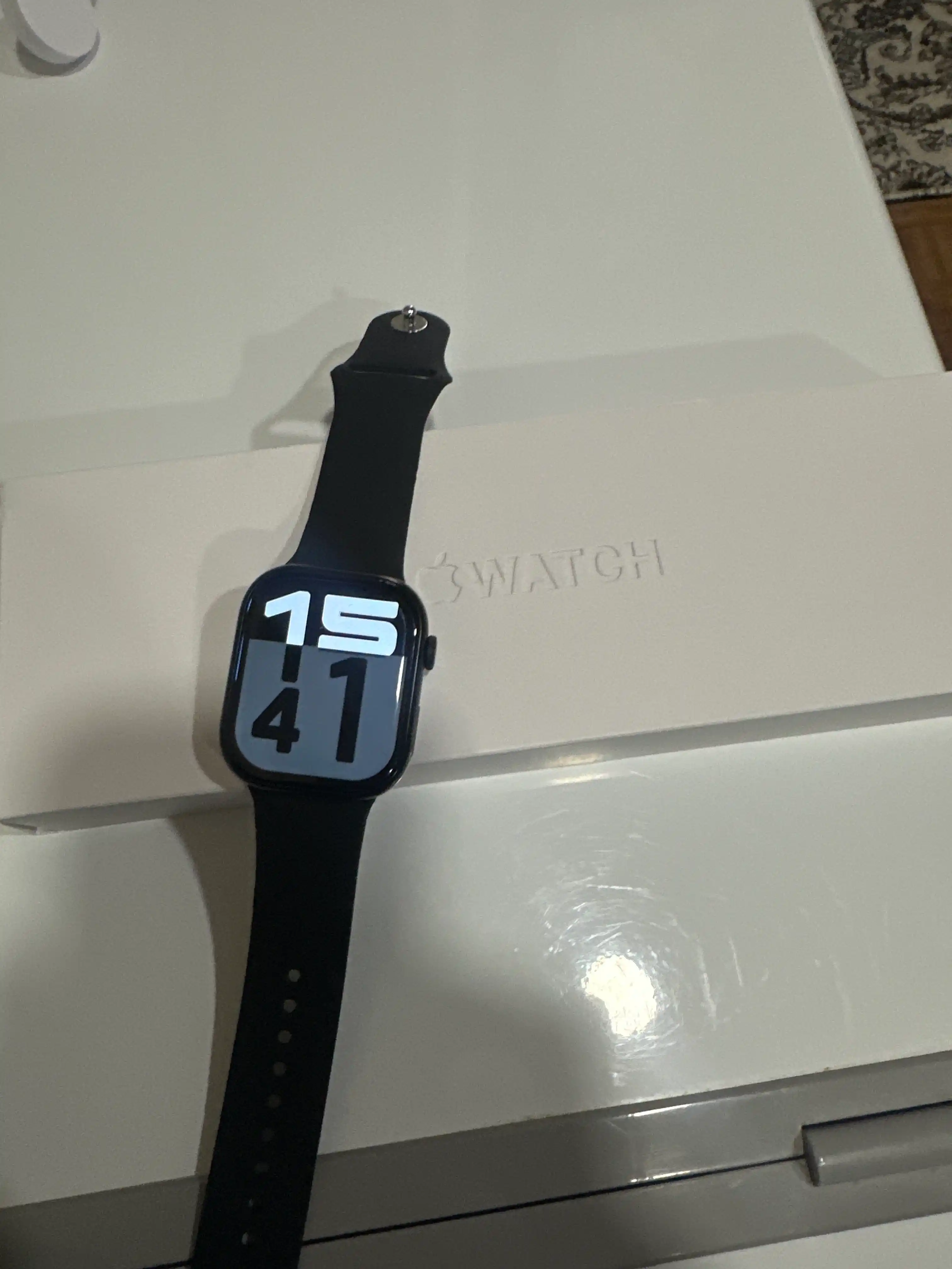 Aqlli soat, Amoled ekran 46 mm, 10 seriyali, qora