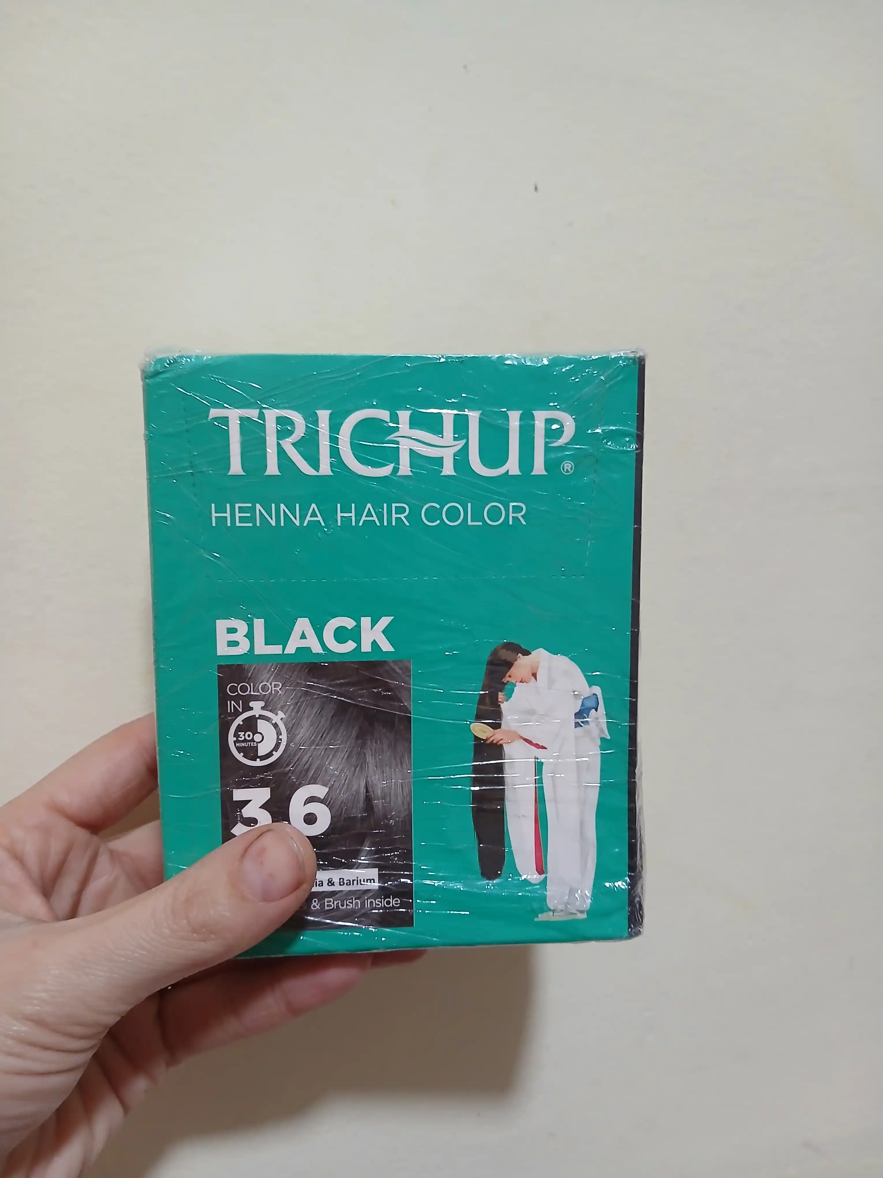 Краска-хна для волос Trichup Henna Hair Color, 6 шт, 10 гр, натуральная краска