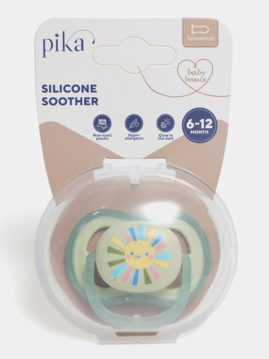 Silikon so'rg'ich, ortodontik, 0-12 oy, pika, 2 turdagi nipellar - 