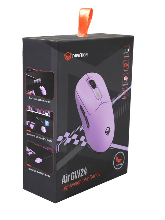 Игровая мышь Air GW24, ультралёгкая, 62 г, до 8000 DPI