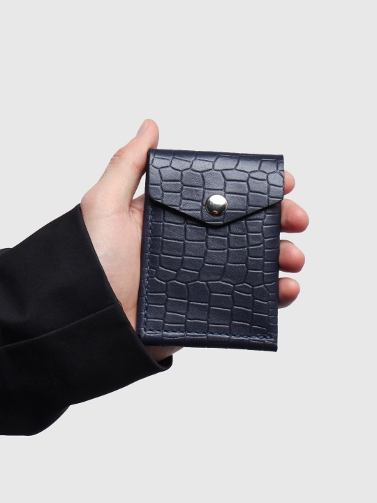 Pul va kartalar uchun charm hamyon, minimalistik amerikacha hamyon - 