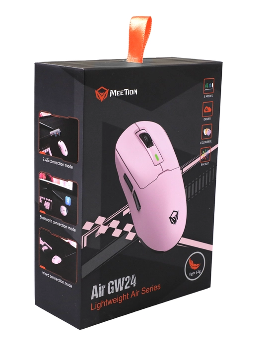 Air GW24 o‘yin sichqonchasi, ultra yengil, 62 g, 8000 DPI gacha