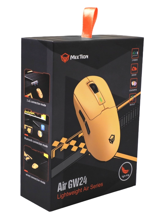 Игровая мышь Air GW24, ультралёгкая, 62 г, до 8000 DPI