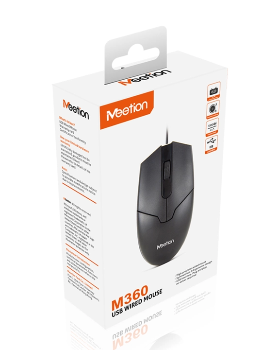 M360 simli ofis sichqonchasi Soft Touch qoplamasi bilan