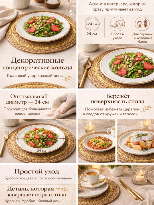Подтарельник для сервировки стола