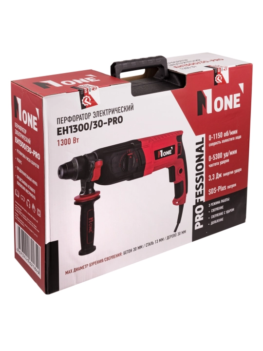 Elektr perforator NUMBER ONE EH1300/30-PRO, 1300 Vt, 5300 zarba/min, 3.3 J