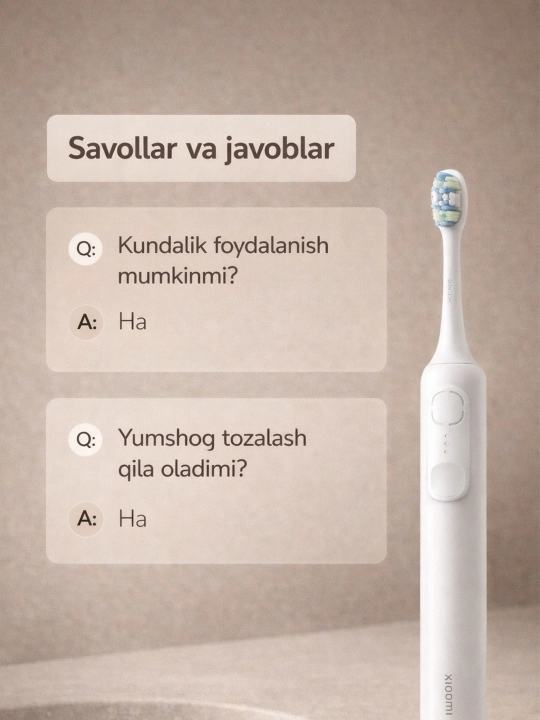 Xiaomi Oscillation Electric Toothbrush электрическая зубная щётка осцилляционная белая