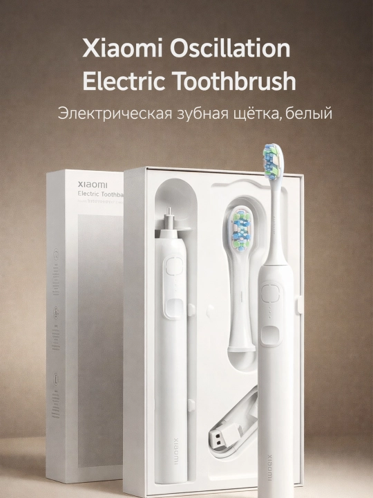 Xiaomi Oscillation Electric Toothbrush электрическая зубная щётка осцилляционная белая - 