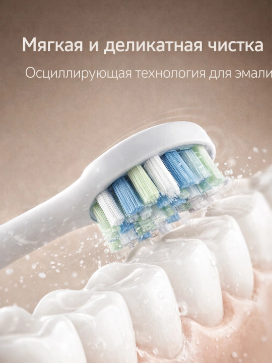 Xiaomi Oscillation Electric Toothbrush электрическая зубная щётка осцилляционная белая