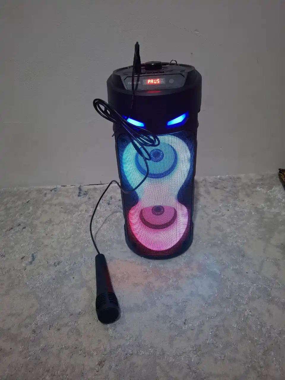 Portativ karaoke dinamik, simsiz Bluetooth, ushlagichli, stend bilan yurish uchun