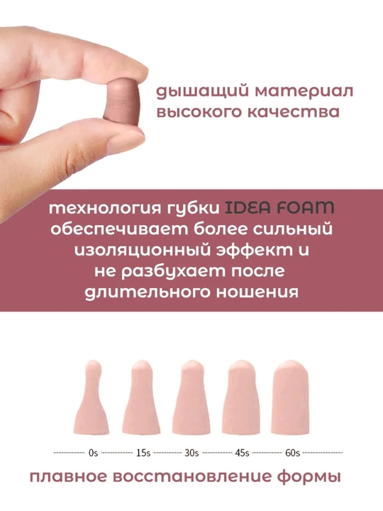 Беруши для сна и отдыха, в кейсе, мягкие многоразовые, 2 шт