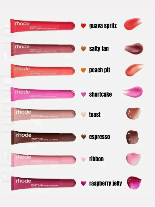 Rhode тинт для губ, тонированный, жидкий, Peptide Lip Tint, 6 оттенков
