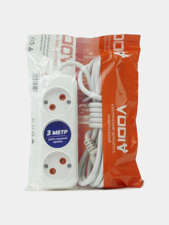 Universal elektr uzatma kabeli, udlinitel, 2 m, 3 m, 5 m, 8 m, 10 m