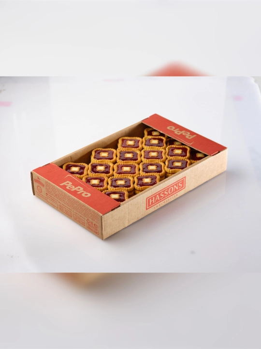 Pechenye nachinka yogli oq va jeleli dekor 3 ta ta’m qora smorodina apelsin, malina, 1 kg