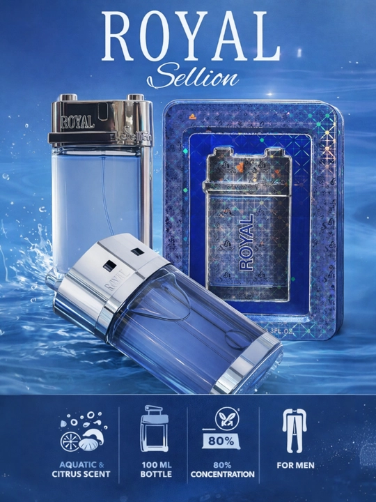 Erkaklar uchun atir ROYAL, sovg`a uchun, 100 ml - 