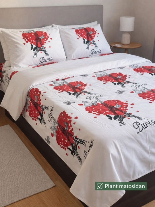 Комплект постельного белья: двуспальный 220×225 см, односпальный 220×150, наволочки 70×50 - 