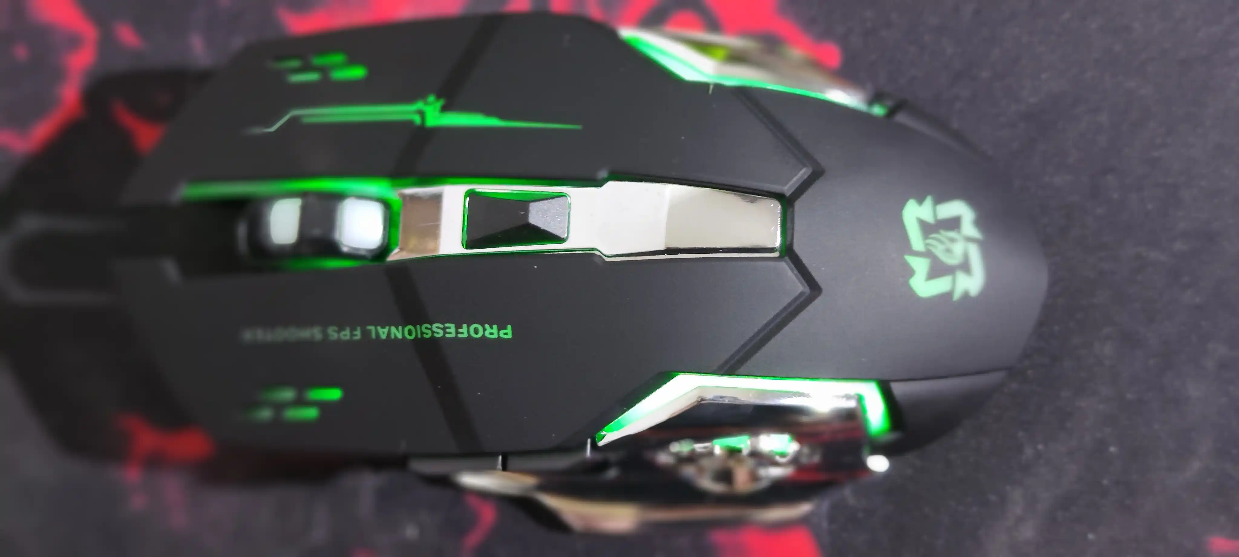 O‘yinlar va ofis uchun mos simsiz sichqoncha, RGB LED bilan har bir dyuymda 3200 nuqta