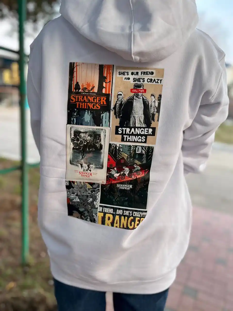 Худи мужское оверсайз, женское c принтом Stranger Things, очень странные дела, ORZU TEKS