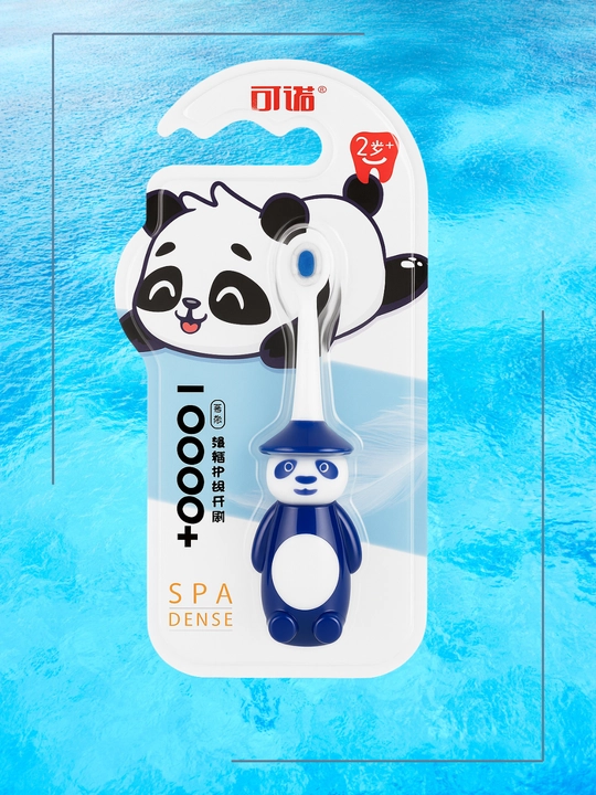 Yangi 2025-yil: Panda dizaynli yumshoq bolalar tish cho‘tkasi (2+)