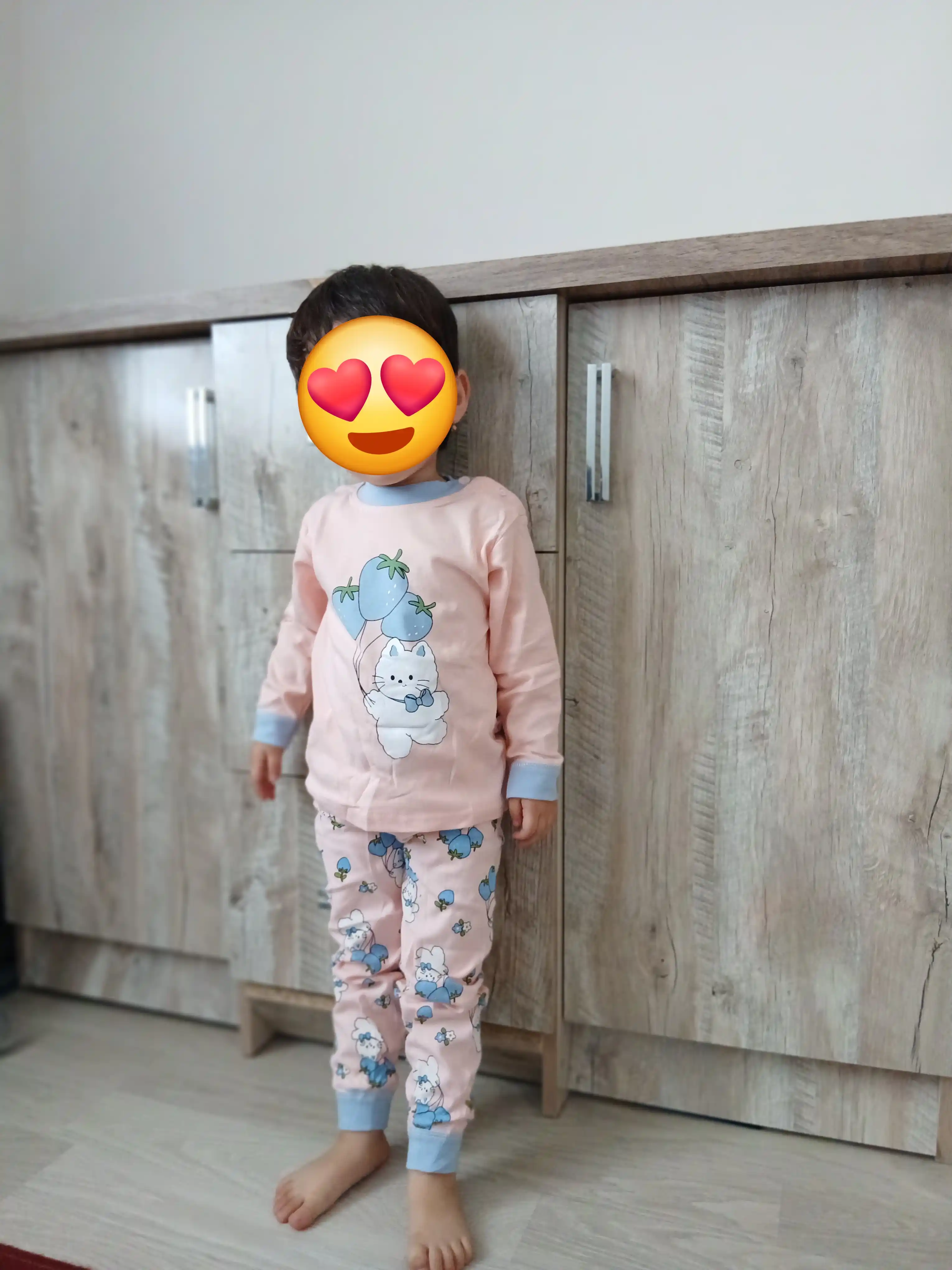 Детская хлопковая пижама для девочек Elankids
