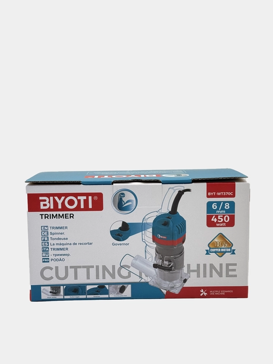 Elektr frezer BIYOTI BYT-WT370C, 450 Vt, 12 000–32 000 ayl/min, tsanga 6/8 mm