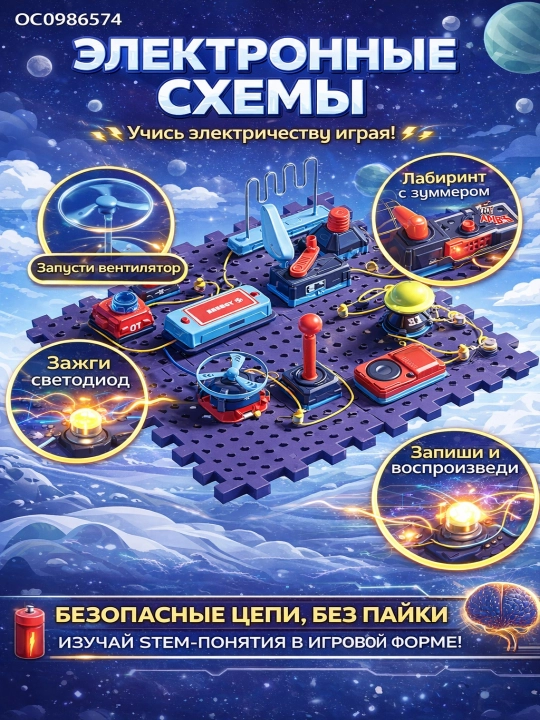 «Elektron sxemalar» konstruktori — elektrni o‘yin orqali o‘rganing - 