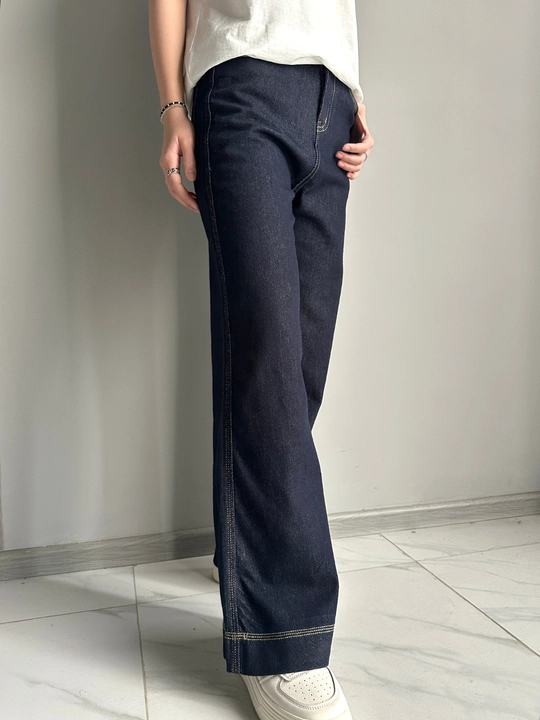 Ayollar uchun to‘g‘ri bichimli jinsi shim (Wide Leg)