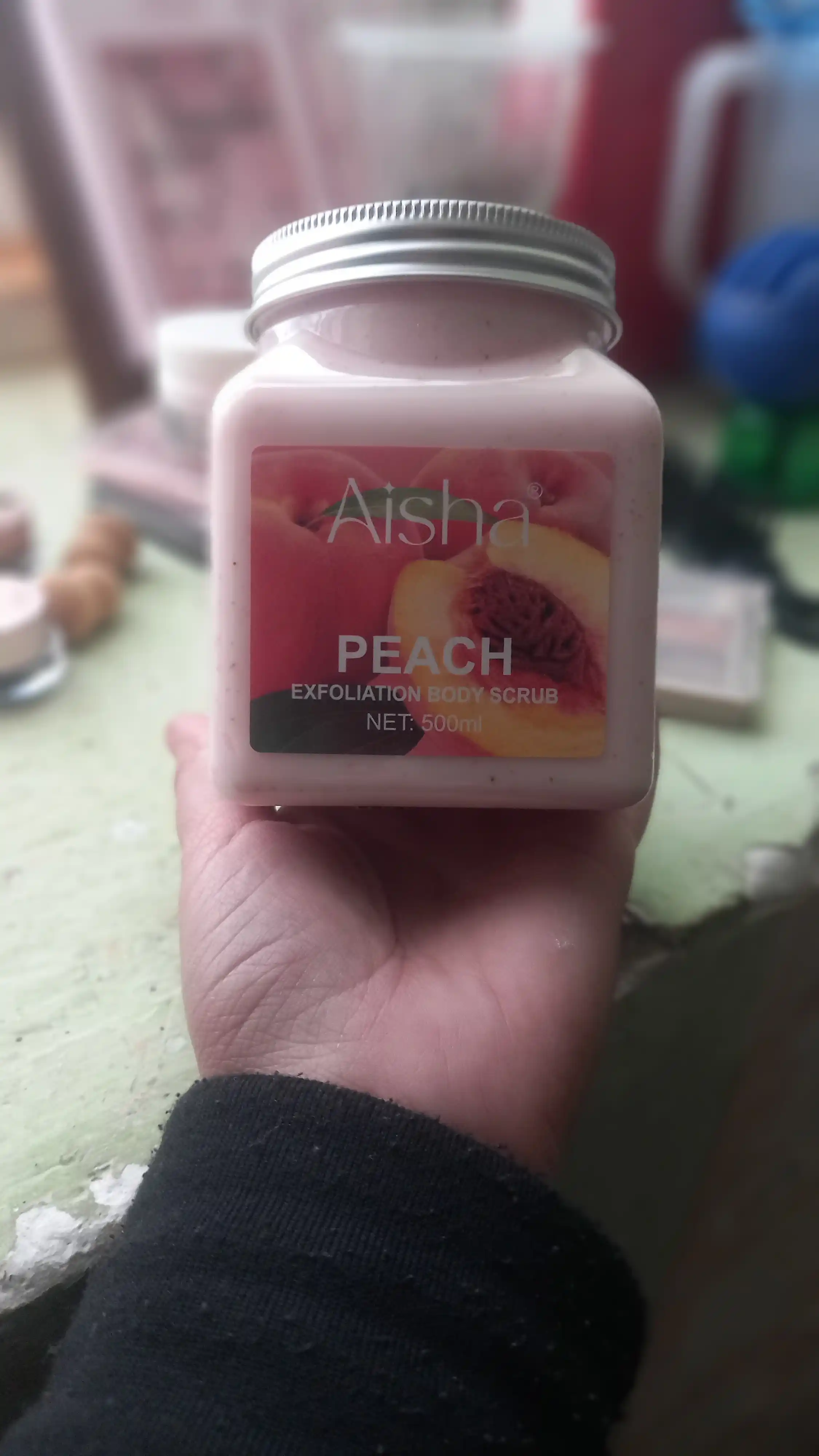 Скраб для тела и лица Aisha 350 и 500 гр