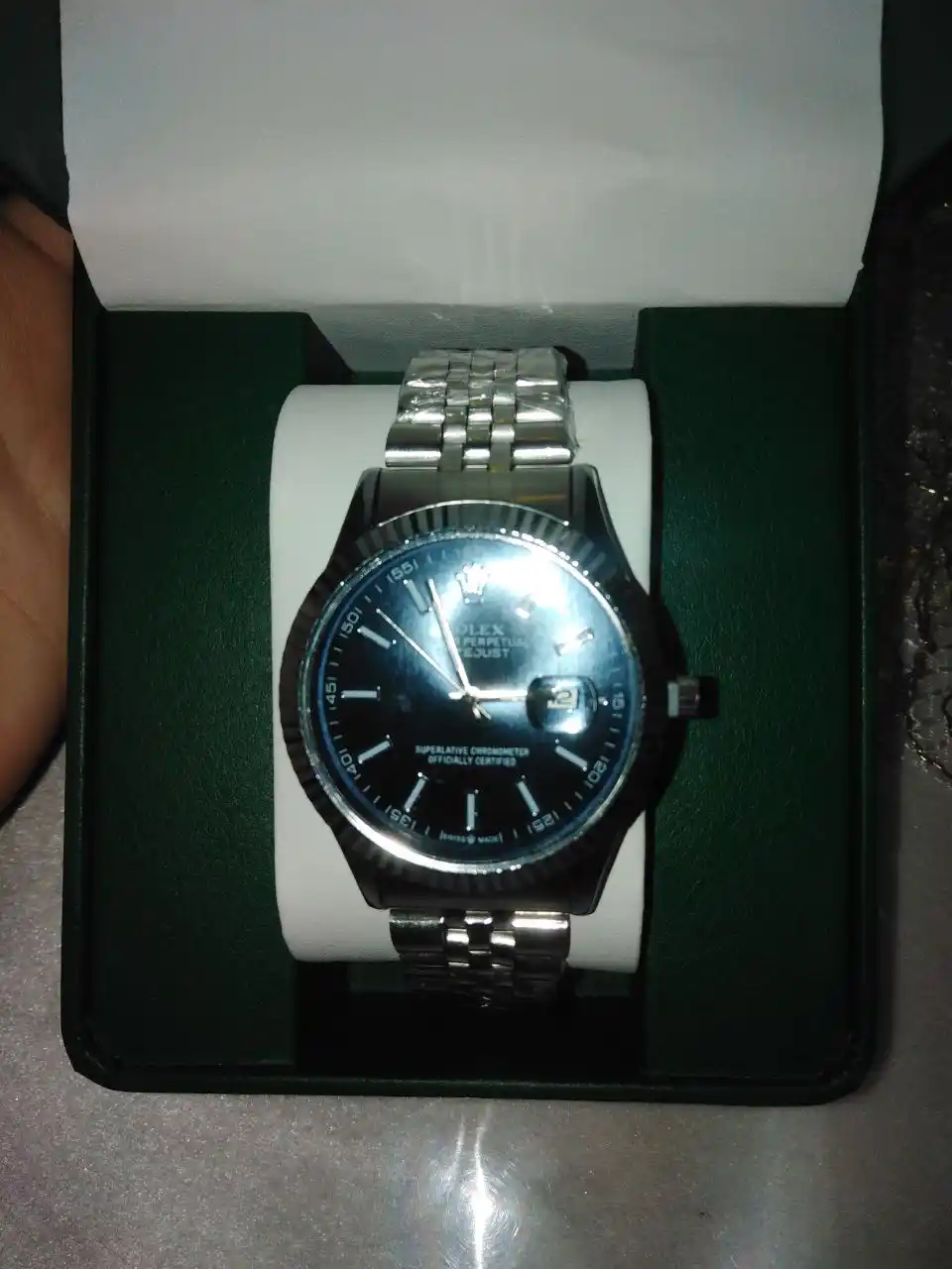 Erkaklar qo'l soati Rolix datejust 42 mm, kvarts mexanizmli, sovg'a to'plami bilan birga