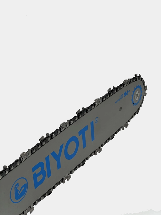 Biyoti elektr zanjirli arra 1800W: shina 16 dyuym (40 sm), avtomat zanjir moylash