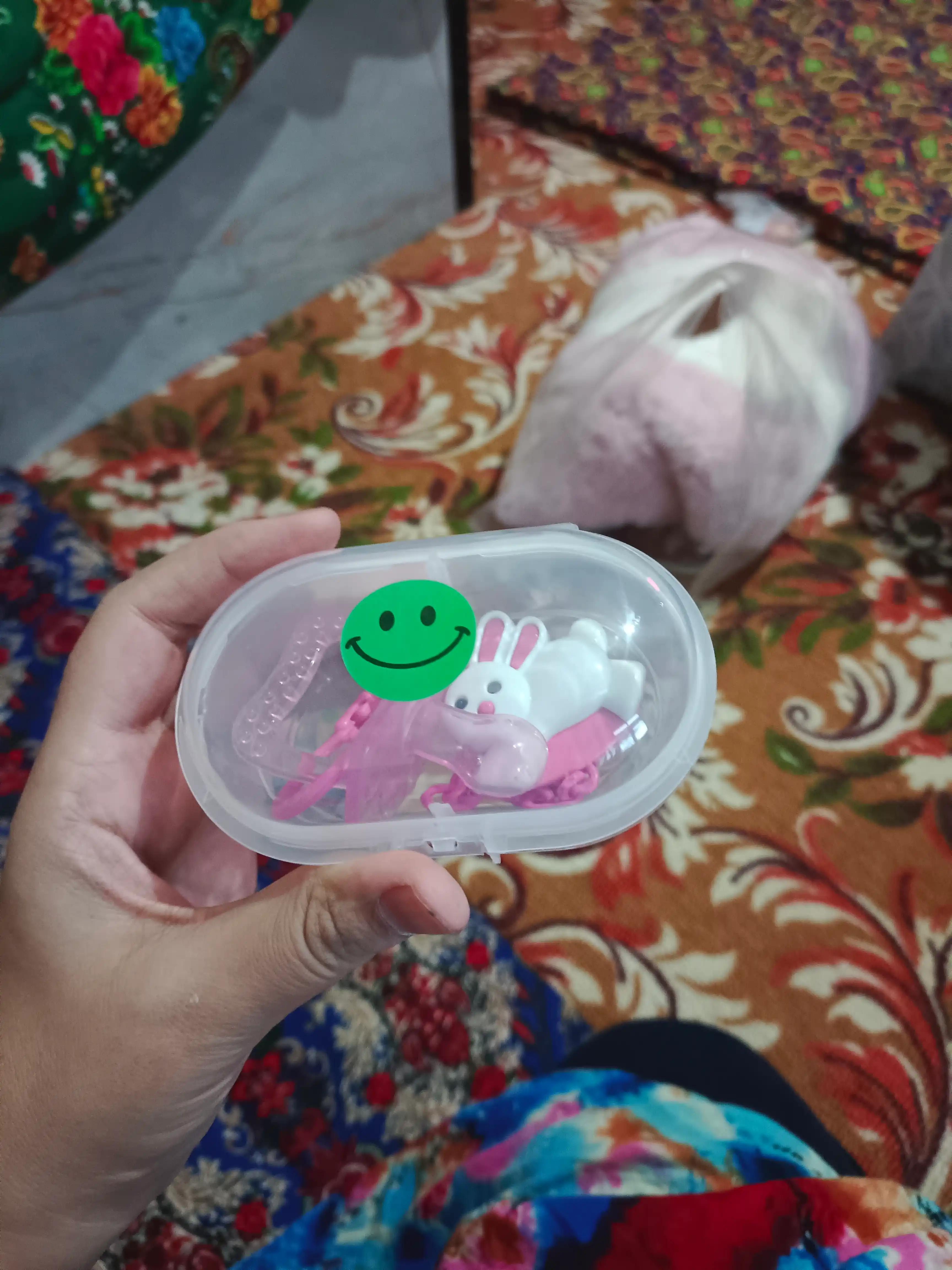 Chaqaloqlar uchun silikon so‘rg‘ich, soska, idishi bilan, nafas oluvchi, 2 dona, 0-6-18+