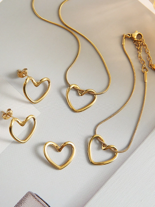VAN CLEEF Набор бижутерий, кольцо, серьги, цепочка, браслет