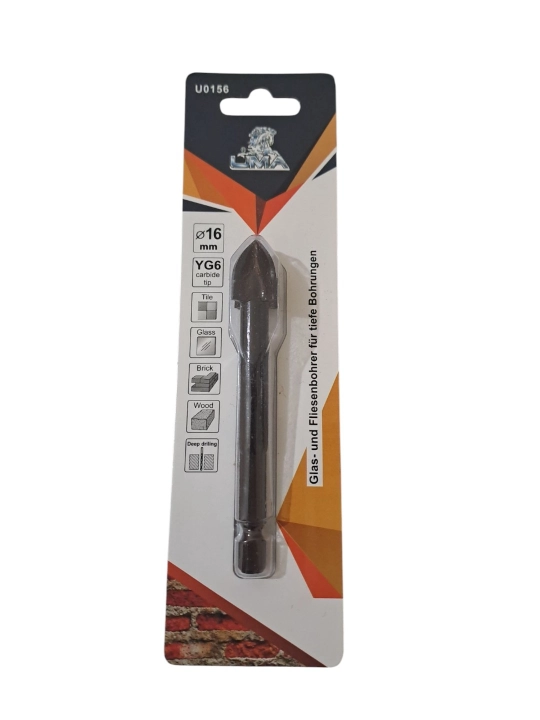Shisha va kafel (plitka) uchun mo‘ljallangan ko‘p funksiyali parma (sverlo)