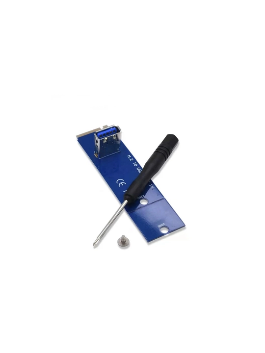 M. 2 (NGFF) dan USB 3.0 PCIe 1X adapteriga