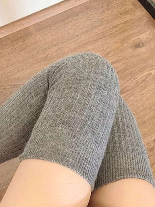 Женские гетры, длинные, зимние, теплые, мягкие, вязанные