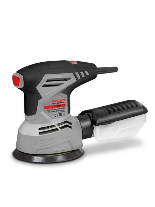 Эксцентриковая шлифмашина Crown CT13560V, 300Вт, пылесборник