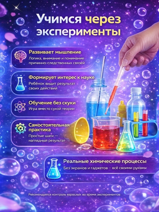 Химический набор 78 предметов/для химических опытов