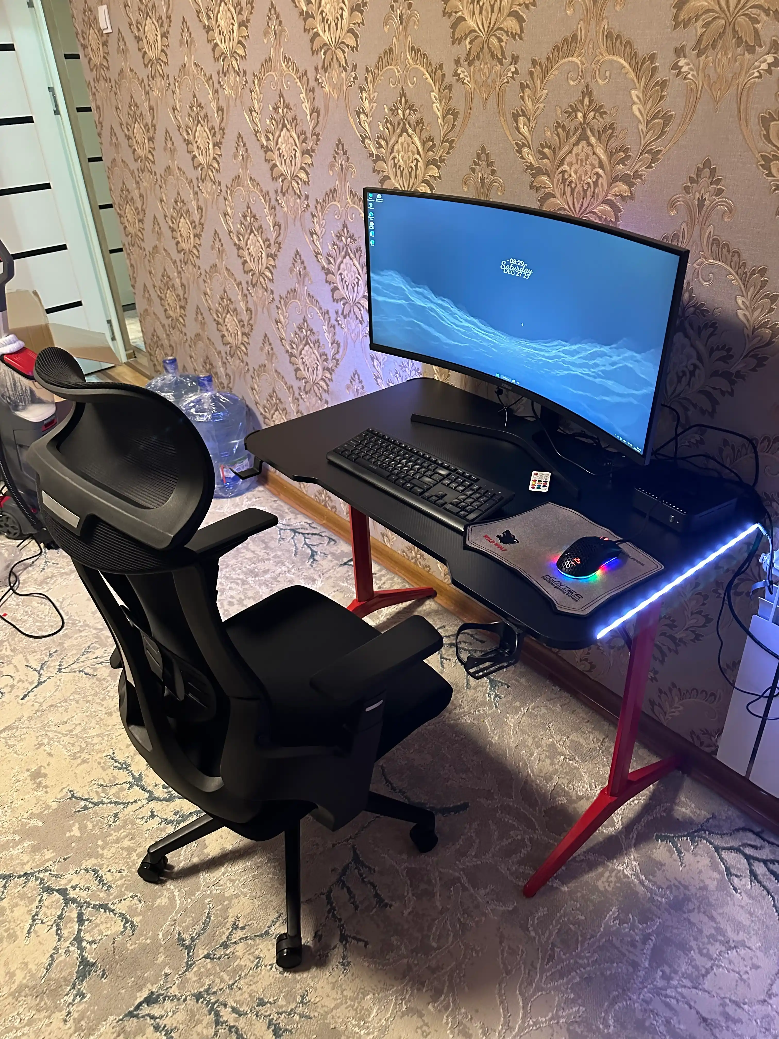 Игровой монитор ZIFFLER Curved 34GM1000-34" 3K WQHD,панель VA с подставкой RGB,165Гц,R1000
