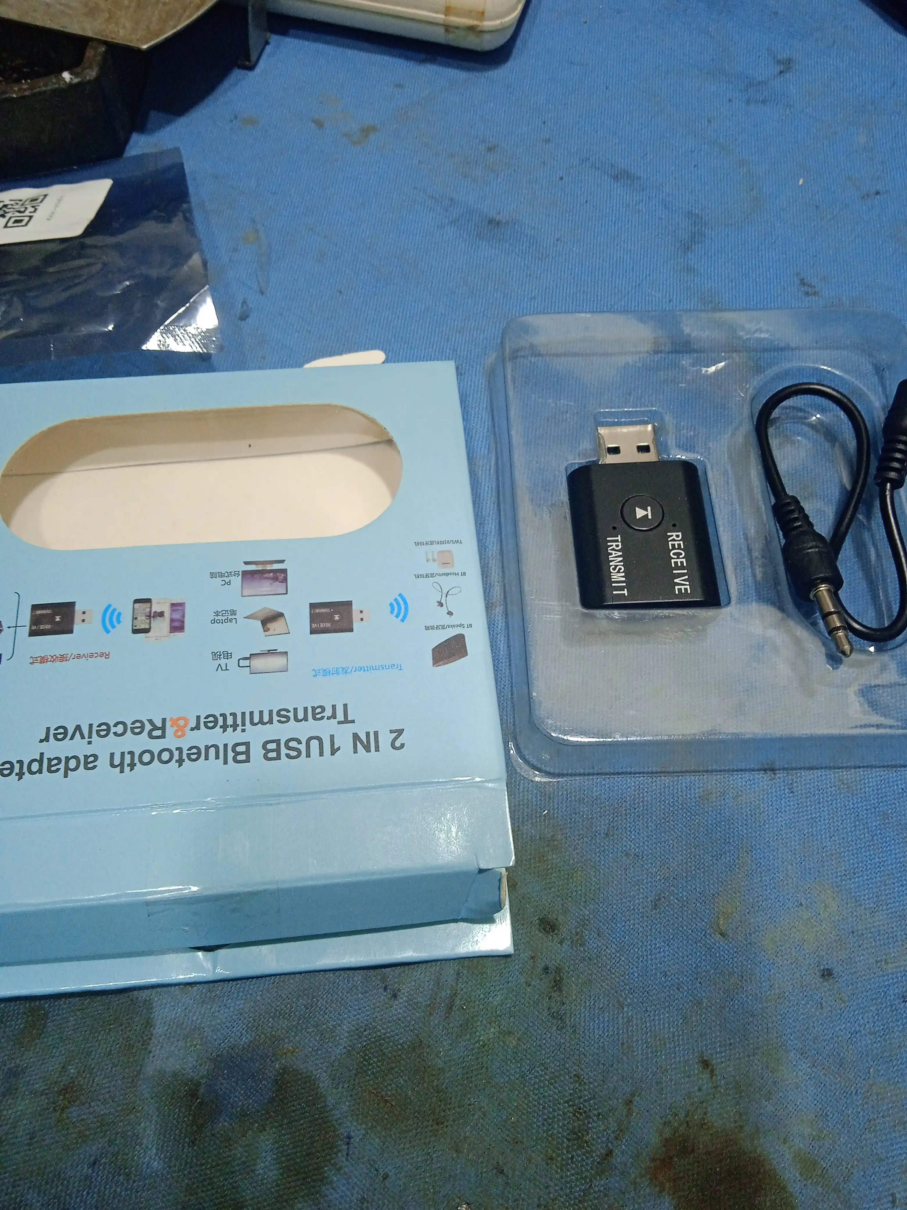 Адаптер bluetooth USB 5.0 AUX для авто, телевизора, пк