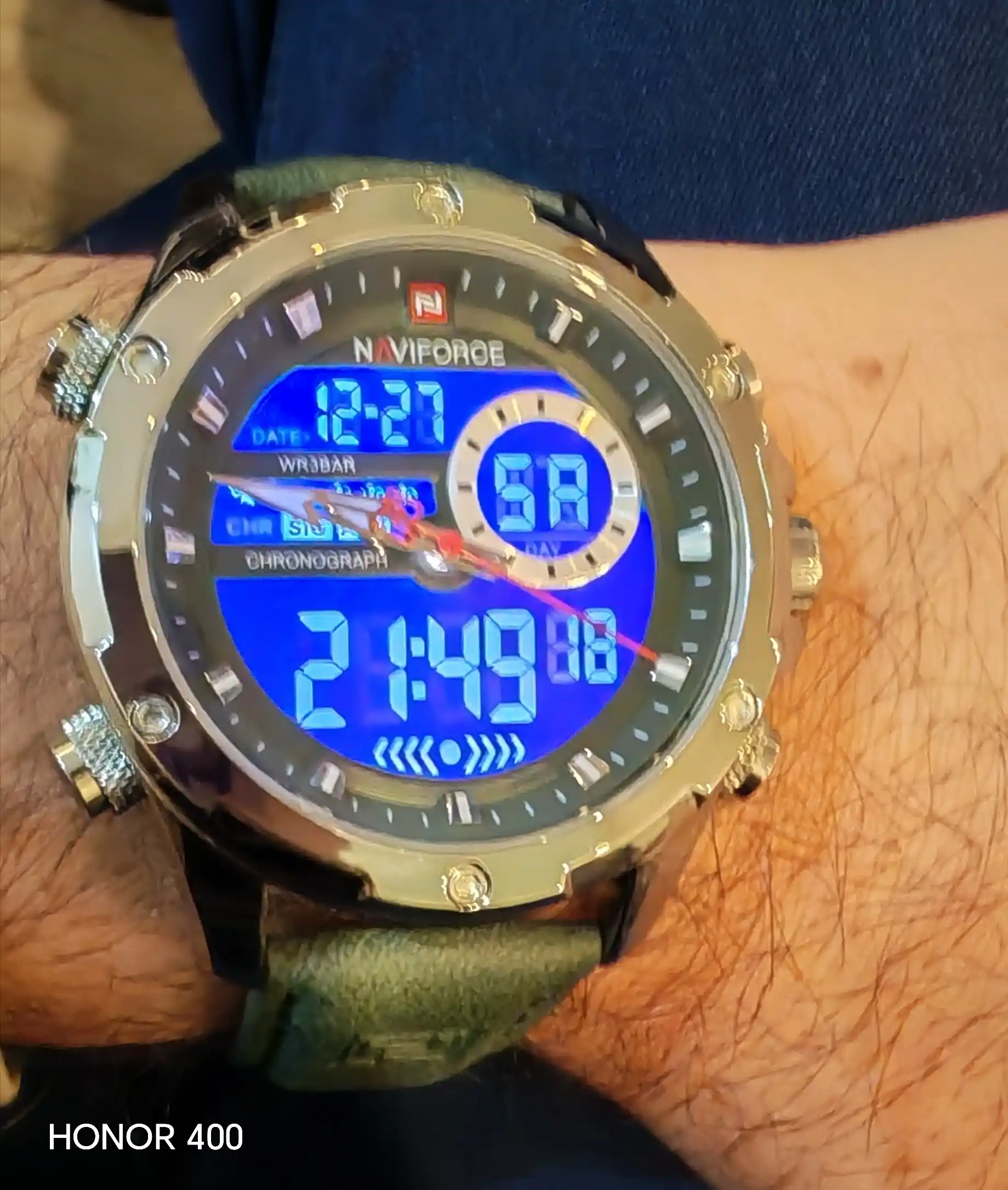Часы кварцевые мужские Naviforce Dual 9208