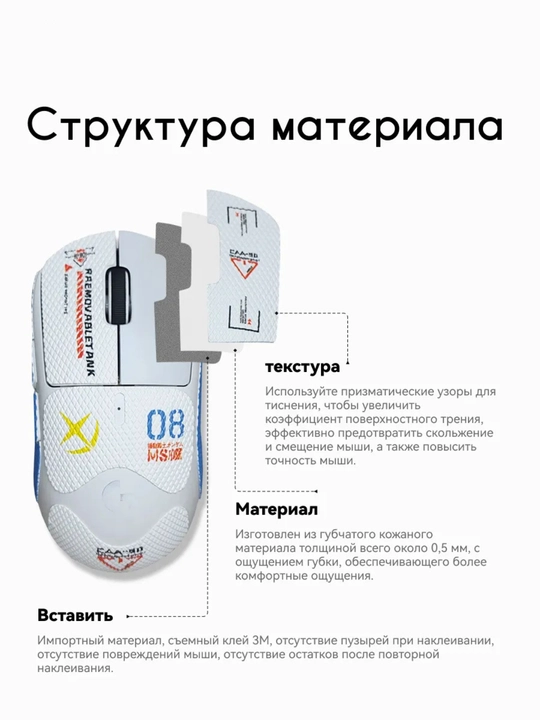 Грипсы для игровой мышки (наклейка) 