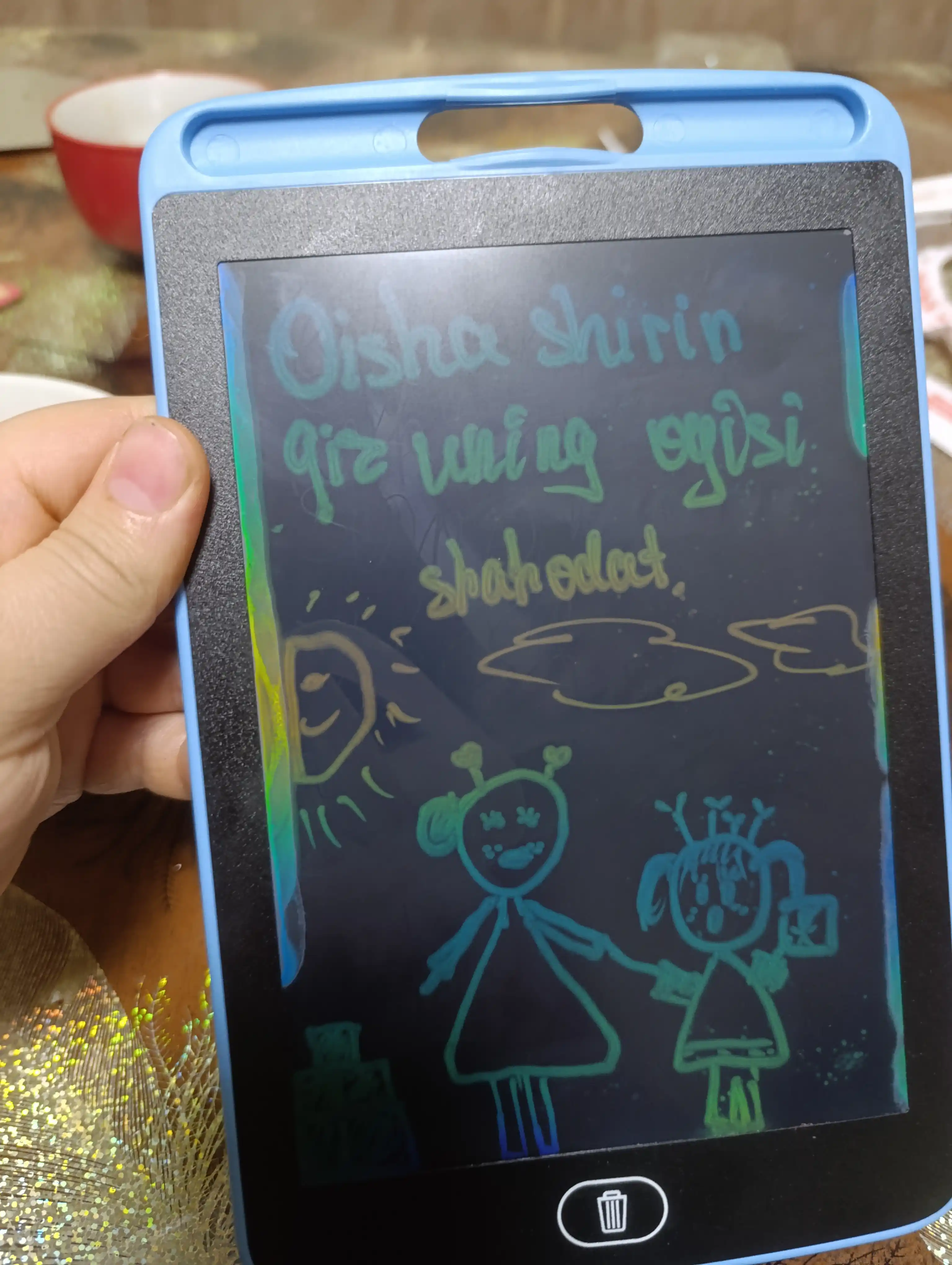 Детский графический LCD планшет для рисования, электронная доска, 8.5", 10.5 cm
