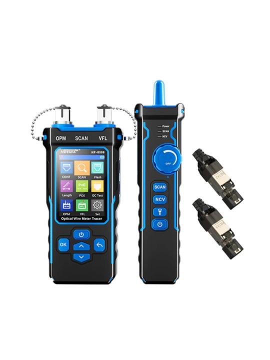 NOYAFA NF-8508  Ko'p funksiyali RJ11/45, POE, Fiber Optic uchun Sinov Qurilmasi