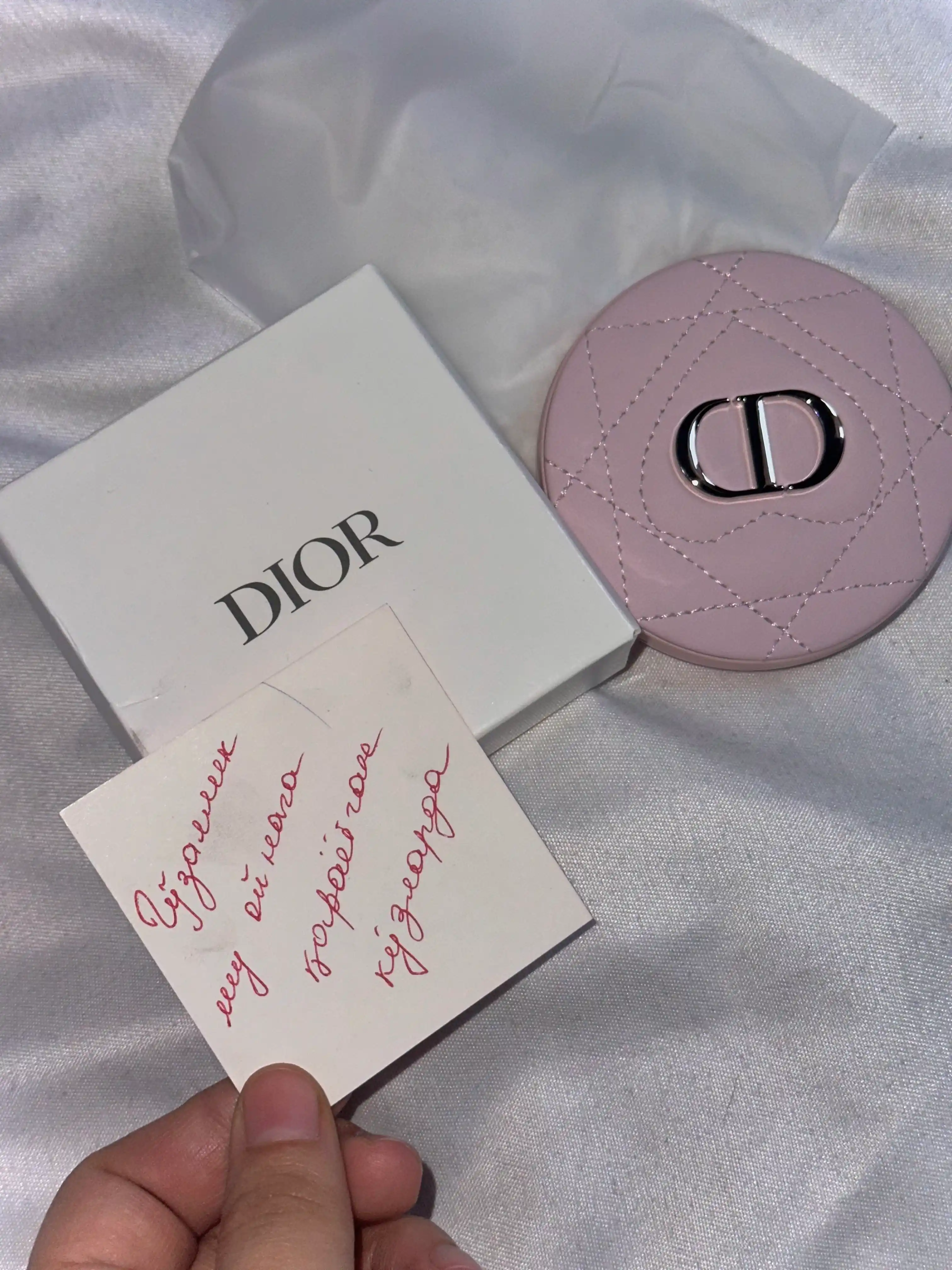 Двустороннее, карманное, косметическое зеркало для макияжа DIOR