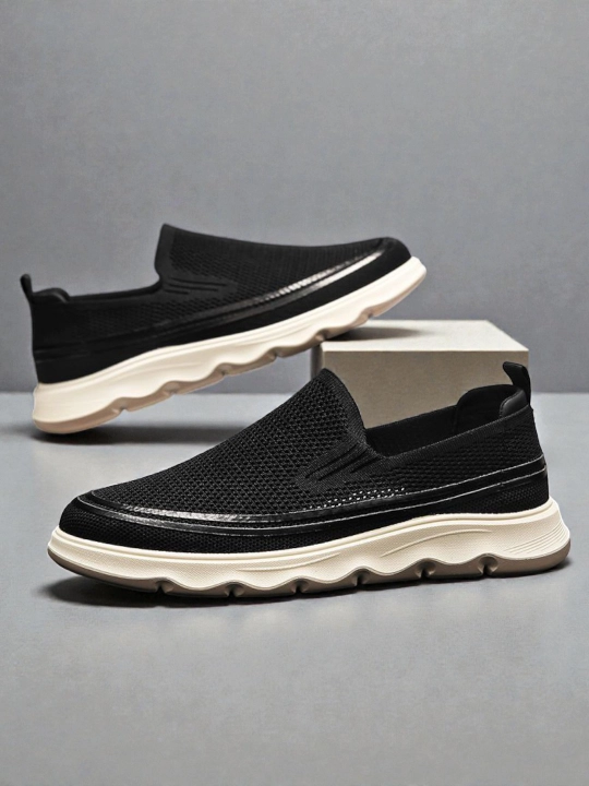 Мужские мокасины из дышащего текстиля