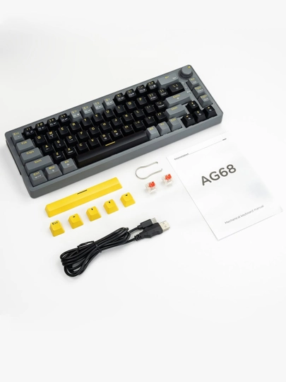Игровые киберспортивные клавиатуры ZIFRIEND AG68, RX75 PRO и BD61 с RGB-подсветкой — GAMETEX-4XILKL-ЛАЙМ