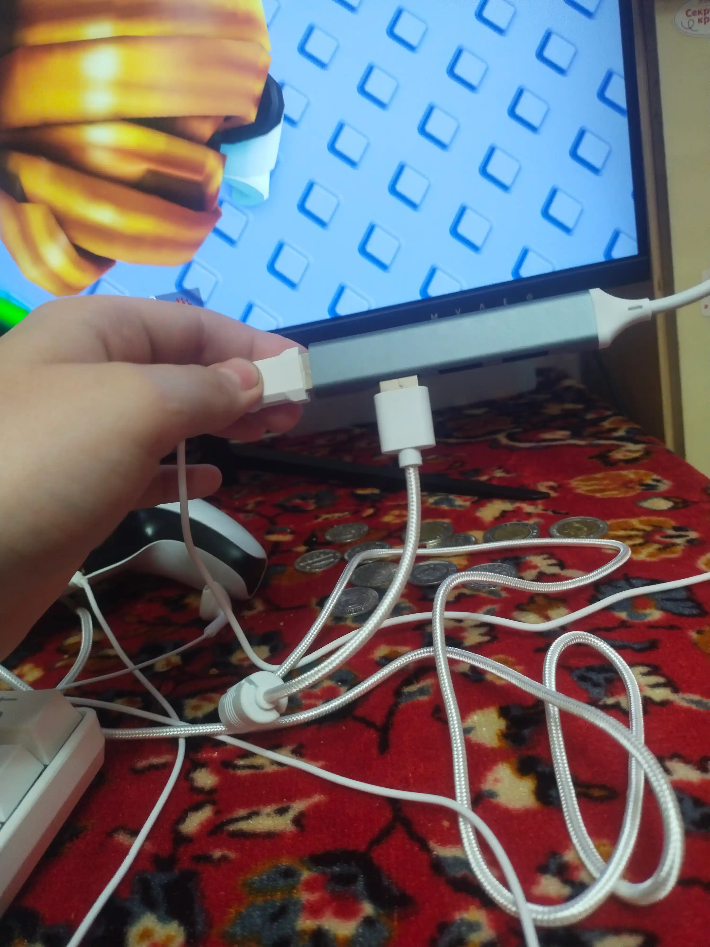USB HUB 3.0 Type  A+C с 4 портами, USB - адаптер концентратор, переходник