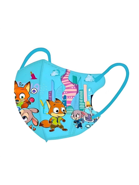 KN95 bir martalik bolalar niqobi, 3–12 yosh, multfilm dizayn Zootopia